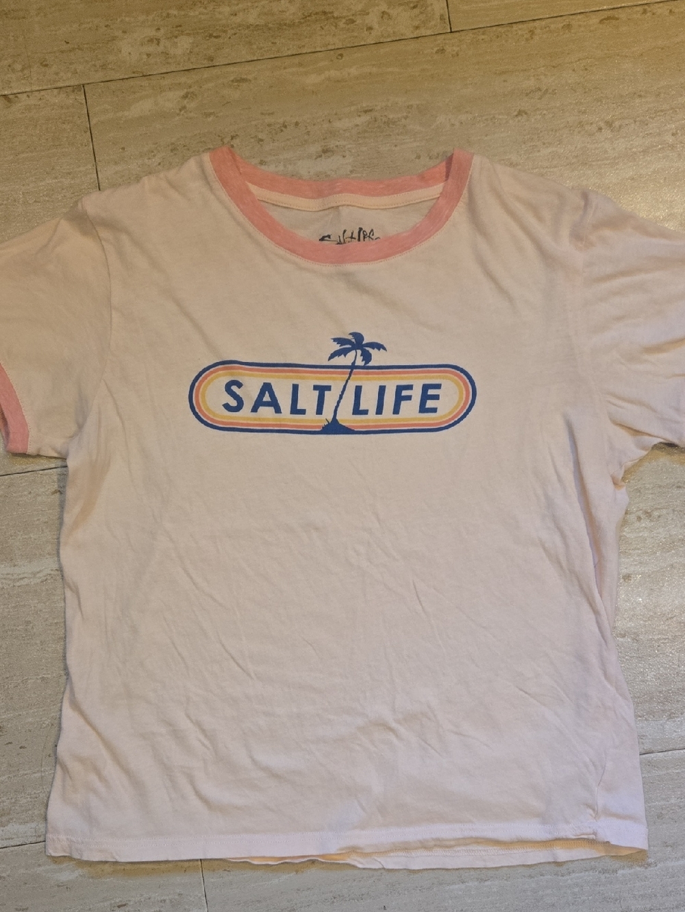 Salt Life Live Salty Pale Pink Tee